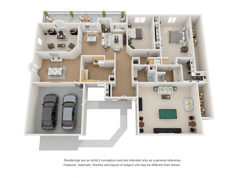 Floor plan for 4 beds, 2 baths, 3362 sqft